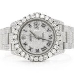 iced out moissanite watch
