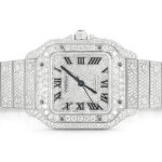 cartier iced out silver
