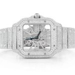 cartier iced out skeleton