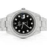 iced out moissanite watch