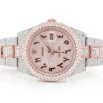 iced out moissanite watch