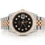 iced out rolex diamond watch