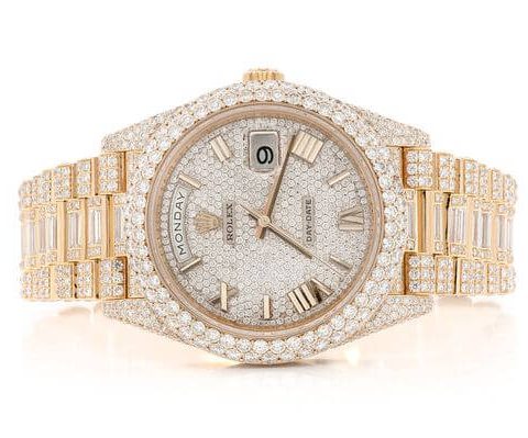 iced out rolex day-date