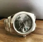 Datejust Smooth Bezel Rolex 41MM Slate Roman Dial Oyster Bracelet 126300