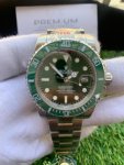 Rolex Submariner Green Hulk 40MM and Green Bezel Steel Mens Watch 116610