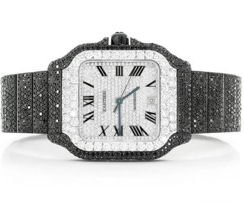 cartier iced out santos