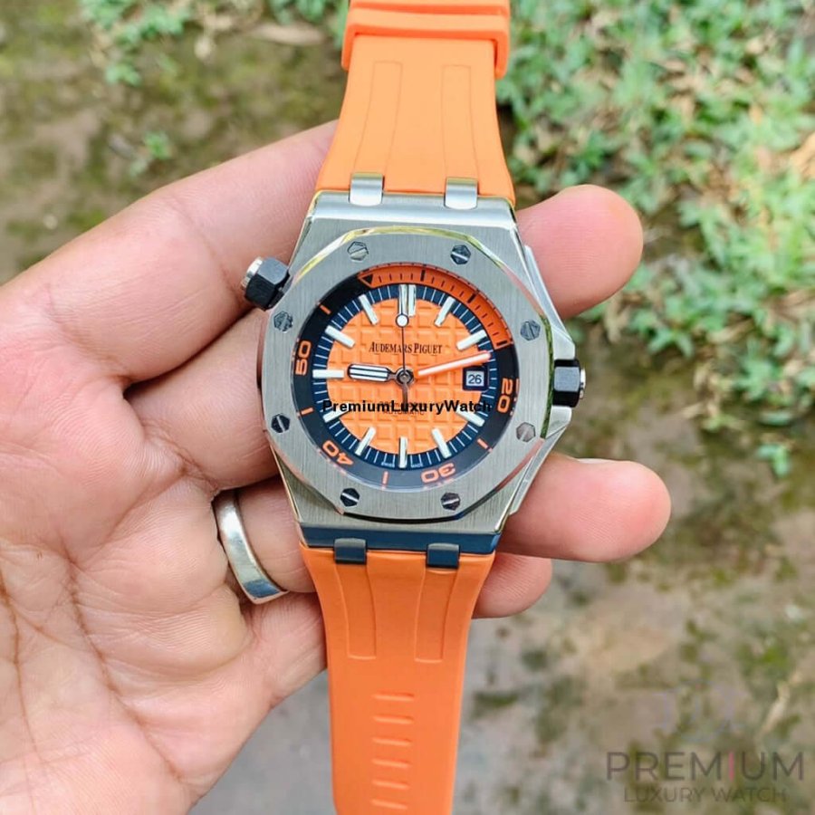 Audemars Piguet Royal Oak Offshore 42mm | Orange Ap Watch | Diver Chronograph 15710ST.OO.A070CA.01
