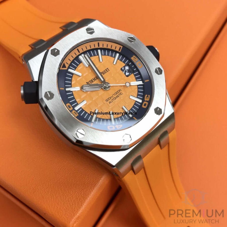 Audemars Piguet Royal Oak Offshore 42mm | Orange Ap Watch | Diver Chronograph 15710ST.OO.A070CA.01