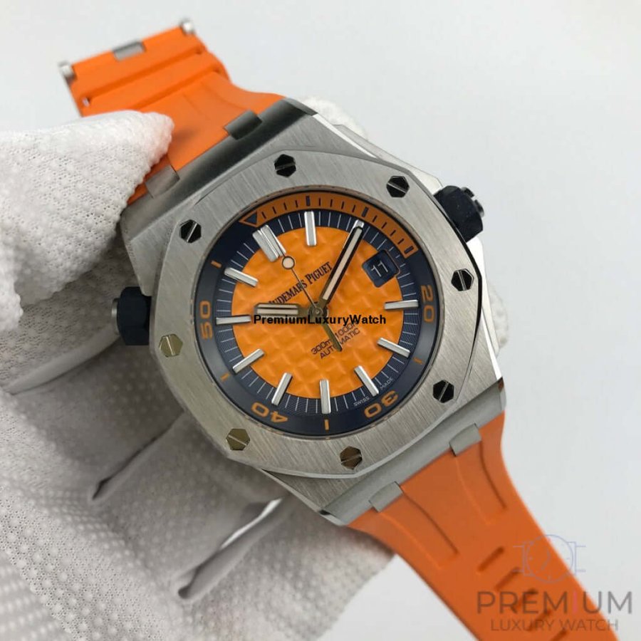 Audemars Piguet Royal Oak Offshore 42mm | Orange Ap Watch | Diver Chronograph 15710ST.OO.A070CA.01
