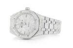 MOISSANITE AP WATCH | ROYAL OAK 41MM STAINLESS STEEL | FULL ICED OUT SILVER
