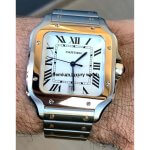 cartier santos yellow gold