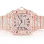 cartier iced out santos de