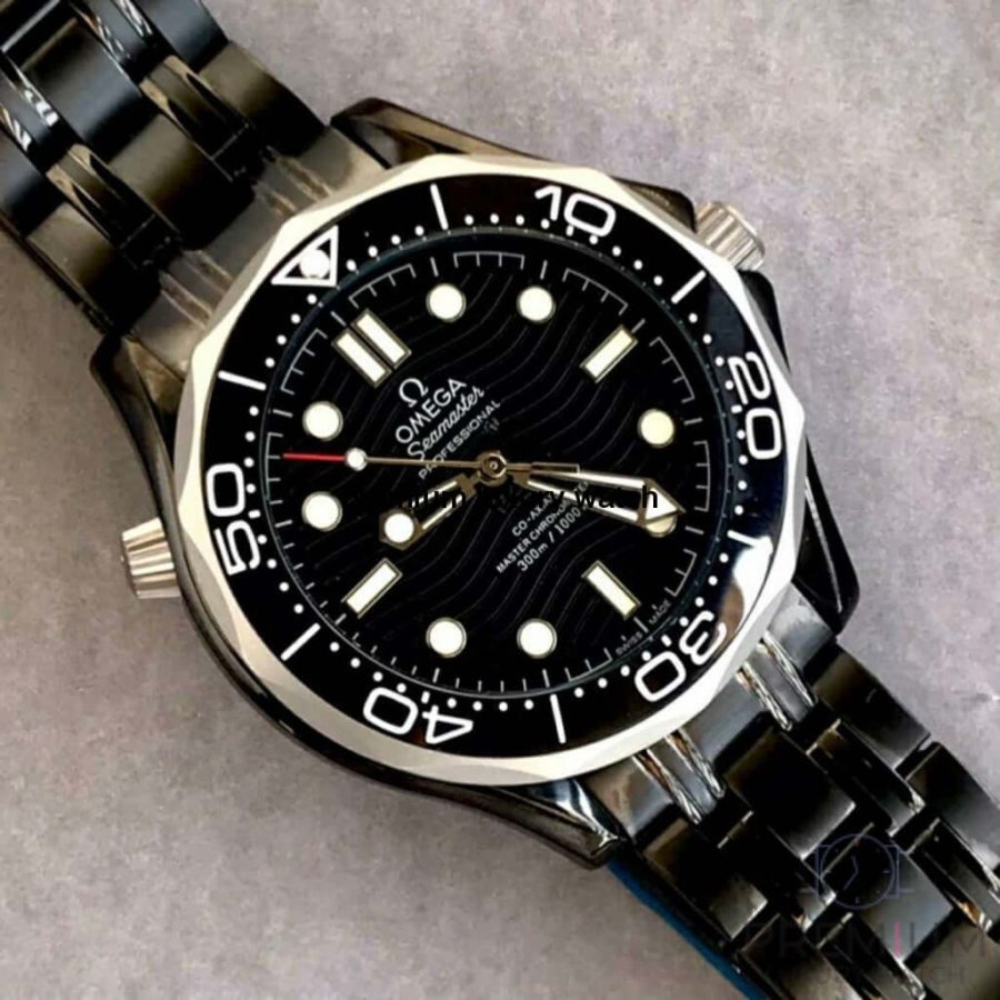 Omega Seamaster 300m Black Co-Axial Master Chronometer 42mm Black Dial & Black Belt Men’s Watch