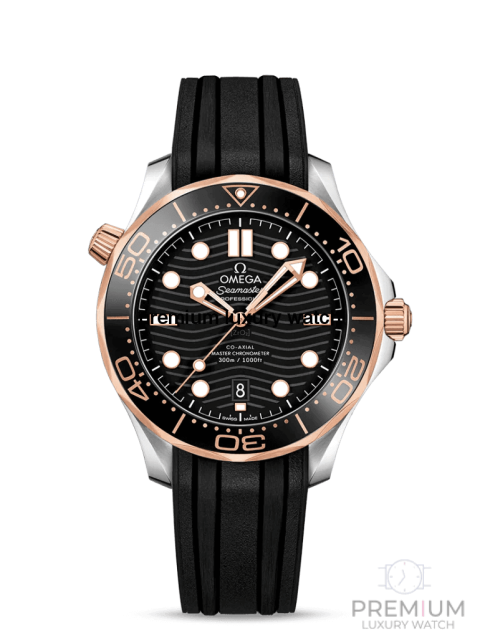 omega seamaster black rubber strap