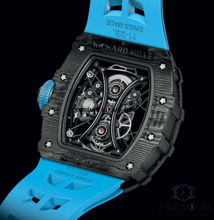 Richard Mille Rubber Watch | RM53-01 Blue & Black Watch
