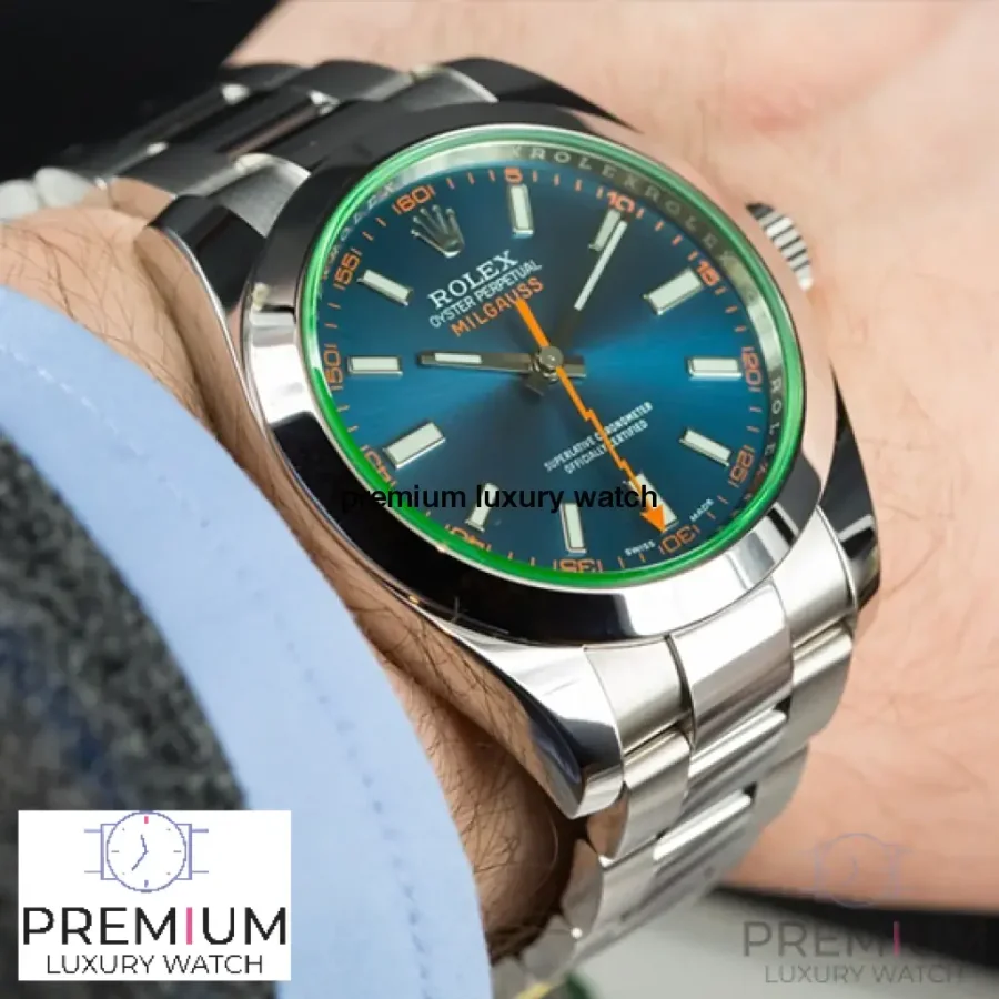 rolex milgauss z blue dial
