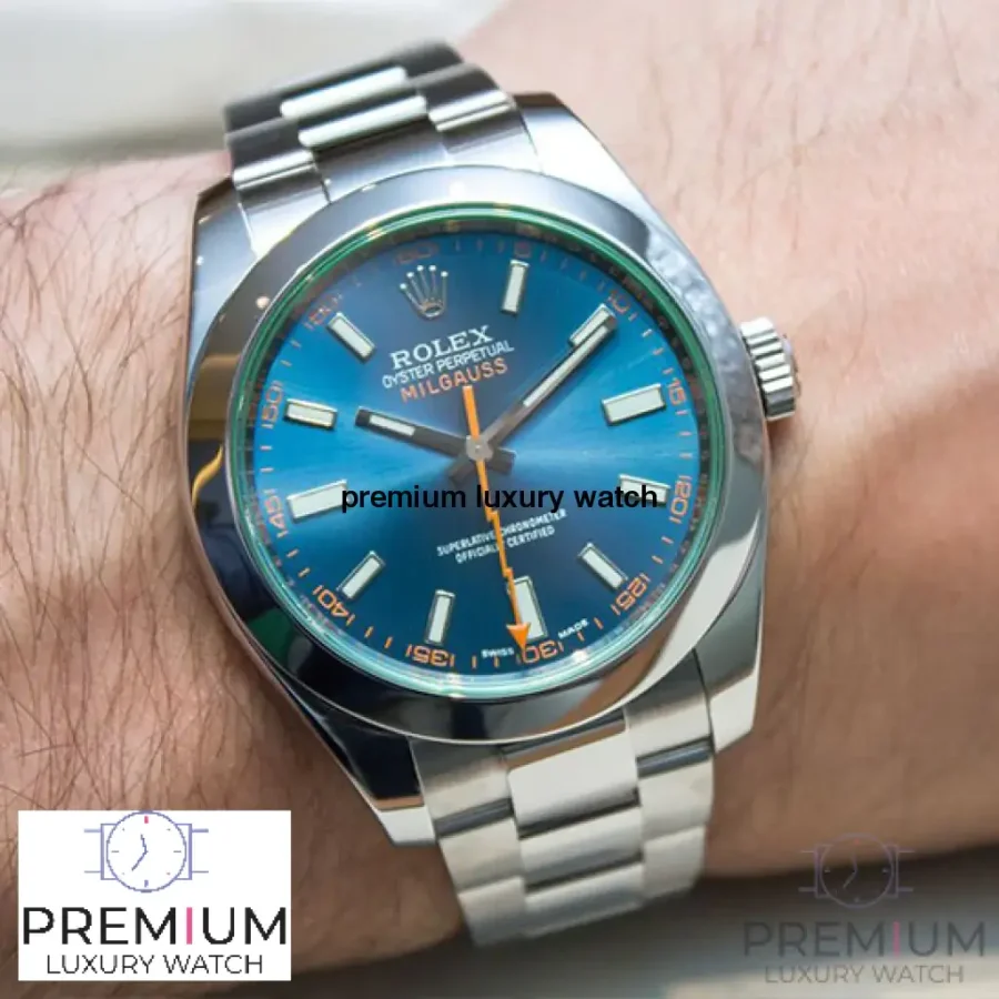 rolex milgauss z blue