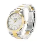 Datejust Smooth Bezel | Rolex 41mm Yellow Gold/Steel White Index Dial | Oyster Bracelet 126303