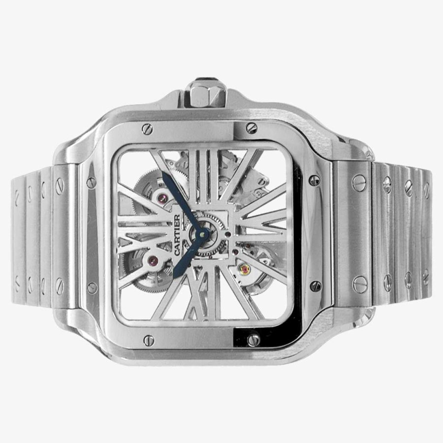 cartier santos skeleton watch