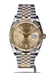 Rolex Datejust Two Tone Jubilee Bracelet 41MM Yellow Gold Champagne Dial