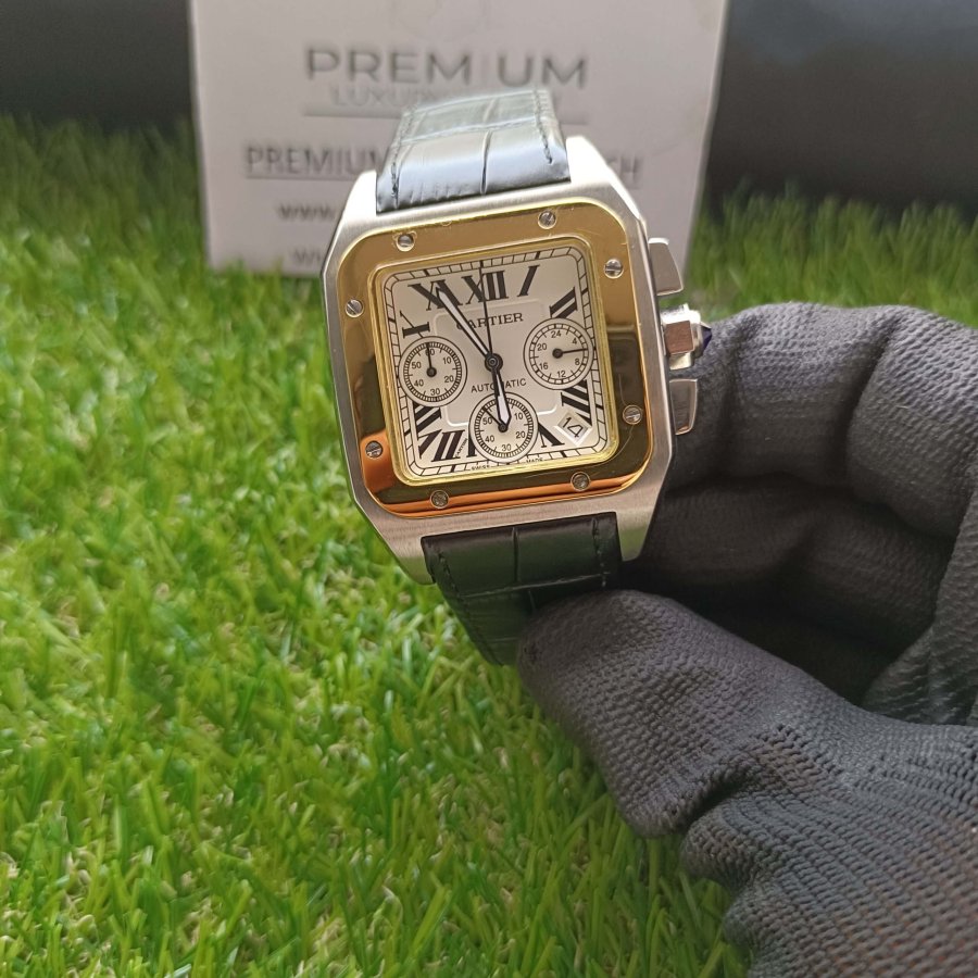 cartier santos two tone