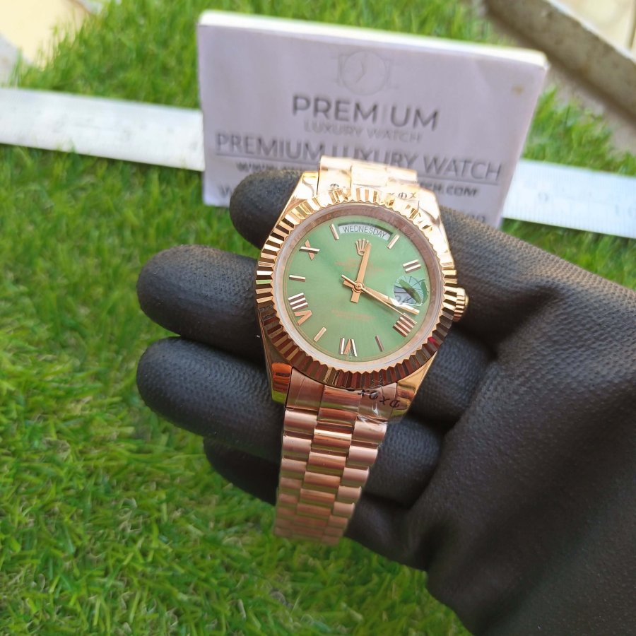 rolex day-date green dial