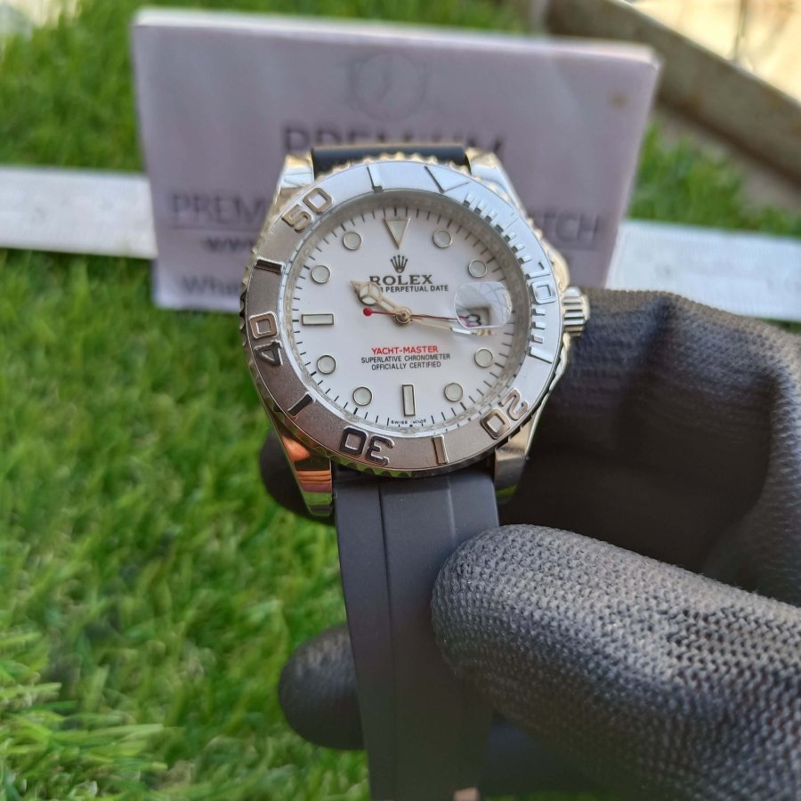rolex yacht-master black rubber strap