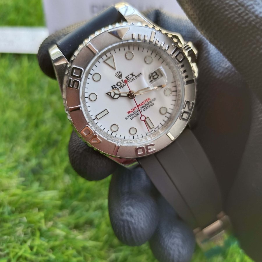 rolex yacht-master black rubber strap