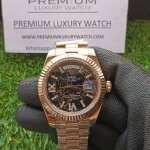 Eisenkiesel Rolex Day Date 2 Rose Gold Rolex 41MM Roman Diamond Dial Men's Watch