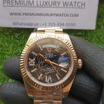Eisenkiesel Rolex Day Date 2 Rose Gold Rolex 41MM Roman Diamond Dial Men's Watch