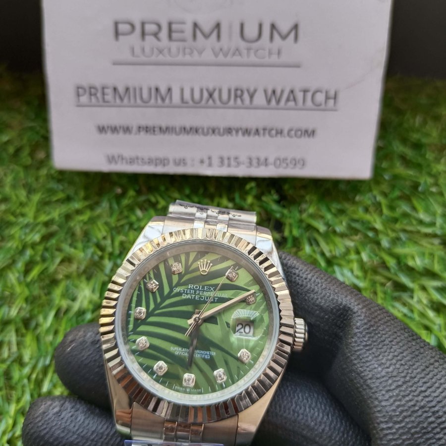 rolex green dial datejust