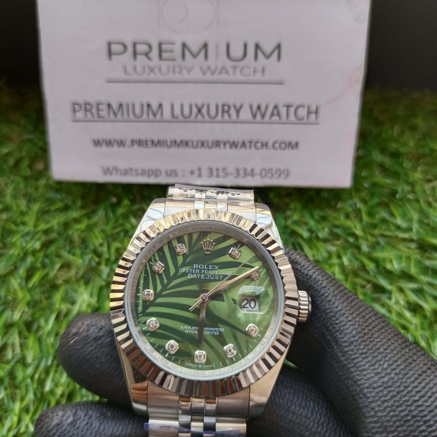 rolex datejust green dial 36mm