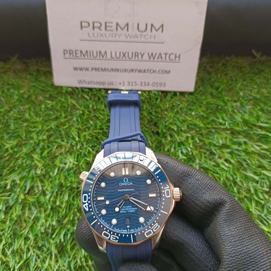 omega seamaster blue strap