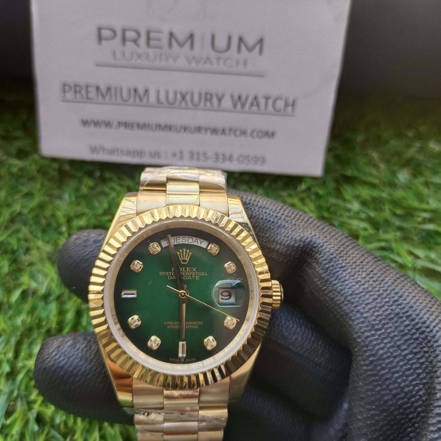 rolex day date green dial
