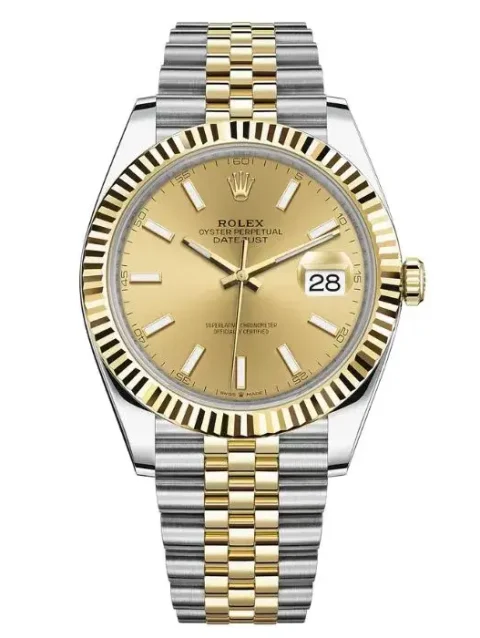 rolex datejust two tone