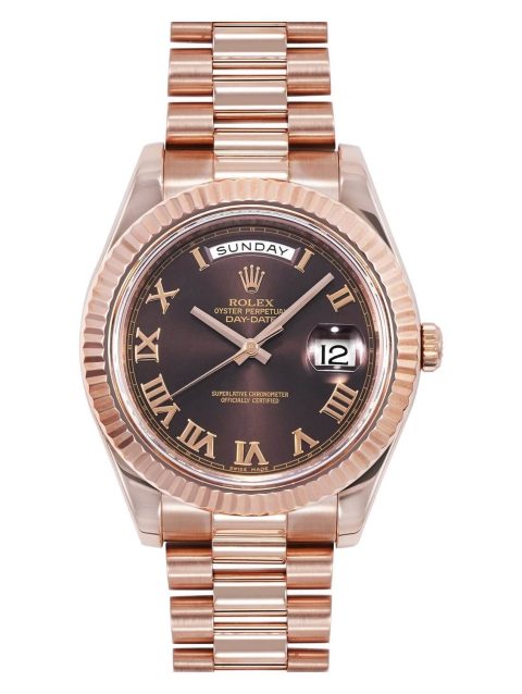 rolex day-date brown dial