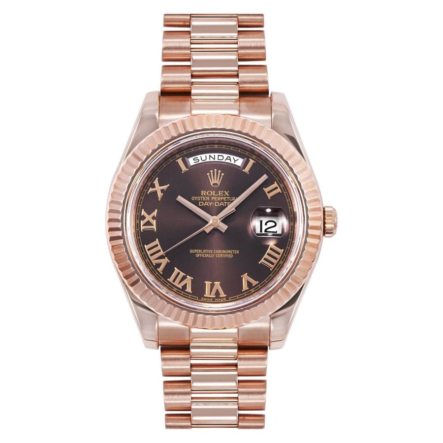 rolex day-date brown dial