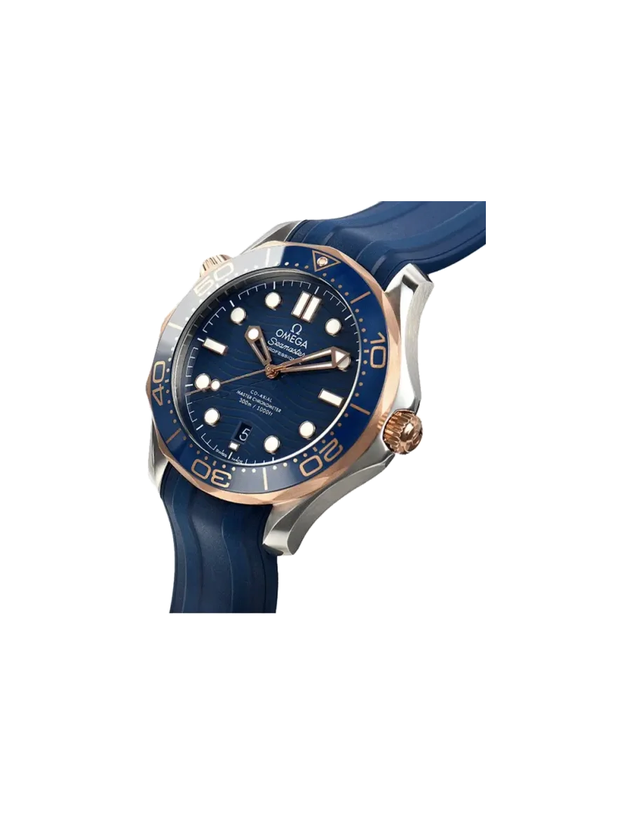 omega seamaster blue rubber strap