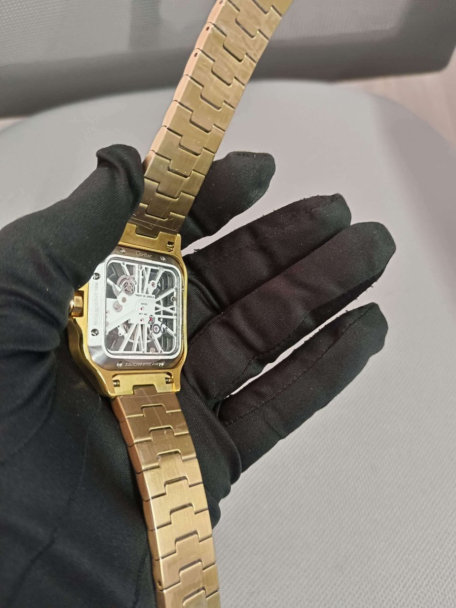 cartier santos yellow gold
