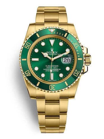 rolex submariner green gold
